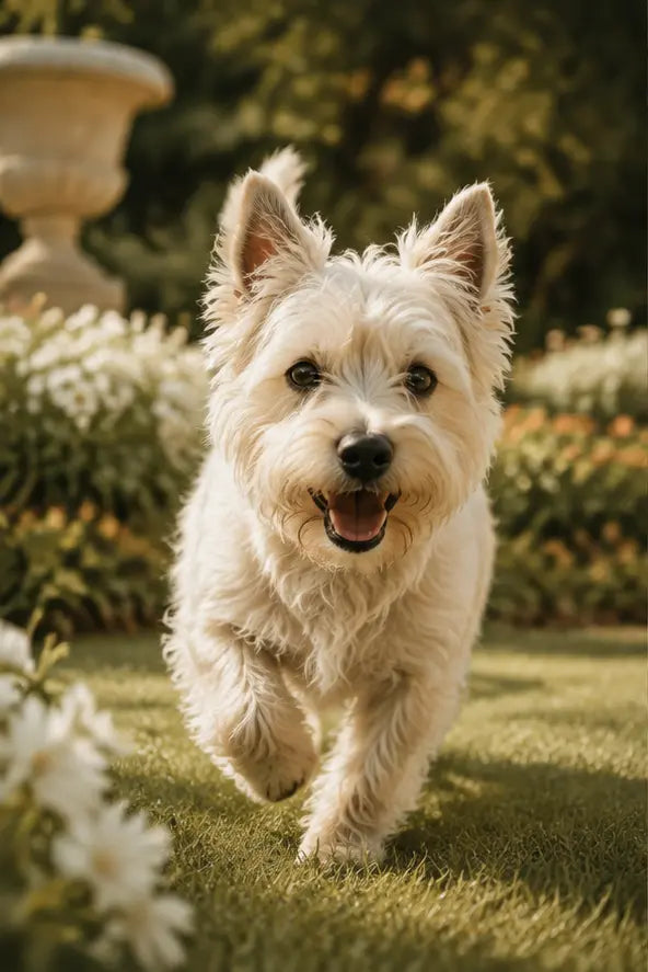 A joyful young terrier